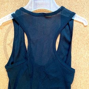 Black racerback mesh shirt